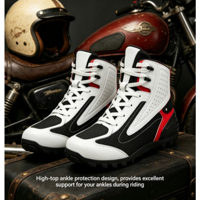 Cycling Commute Shoes - Motorcycle Waterproof Commuting Boots Off-road Rally