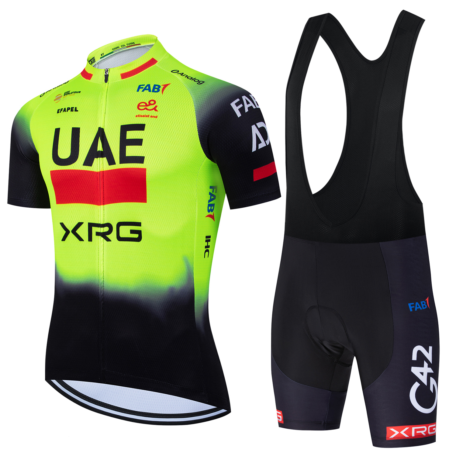 Cycling Commuter Shorts - Fluorescent Yellow UAE Cycling Jersey Shorts