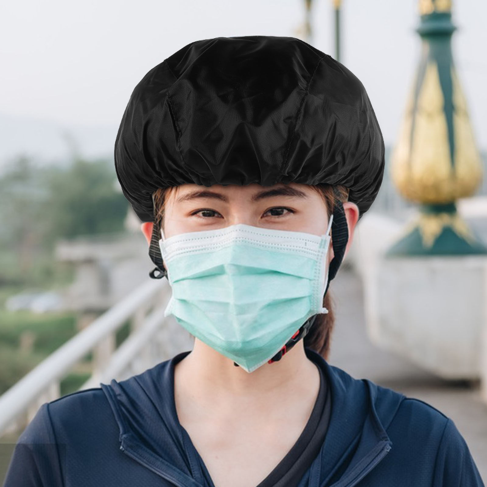 Cycling Commute In Rain - Cycling Rain Cover Waterproof Windproof Breathable