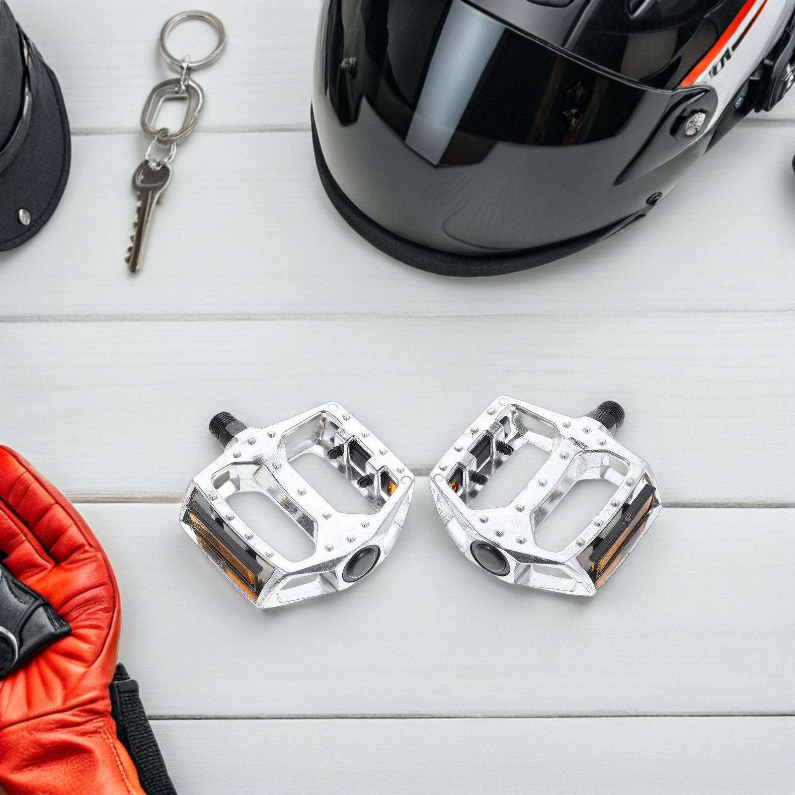 Cycling Commute Distance - 2Pcs Aluminum Alloy Bike Pedals Flat