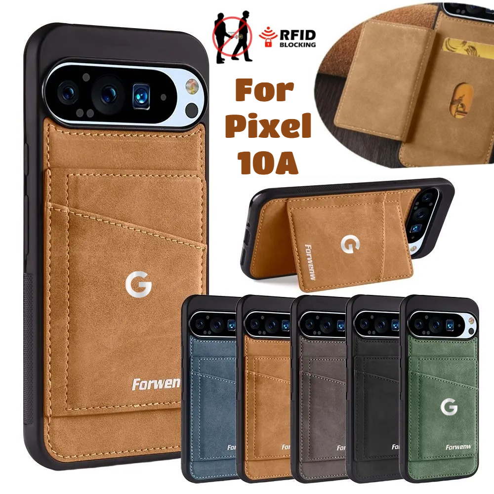Kickstand Adjustable - Business Sle Leather RFID Magnetic Flip