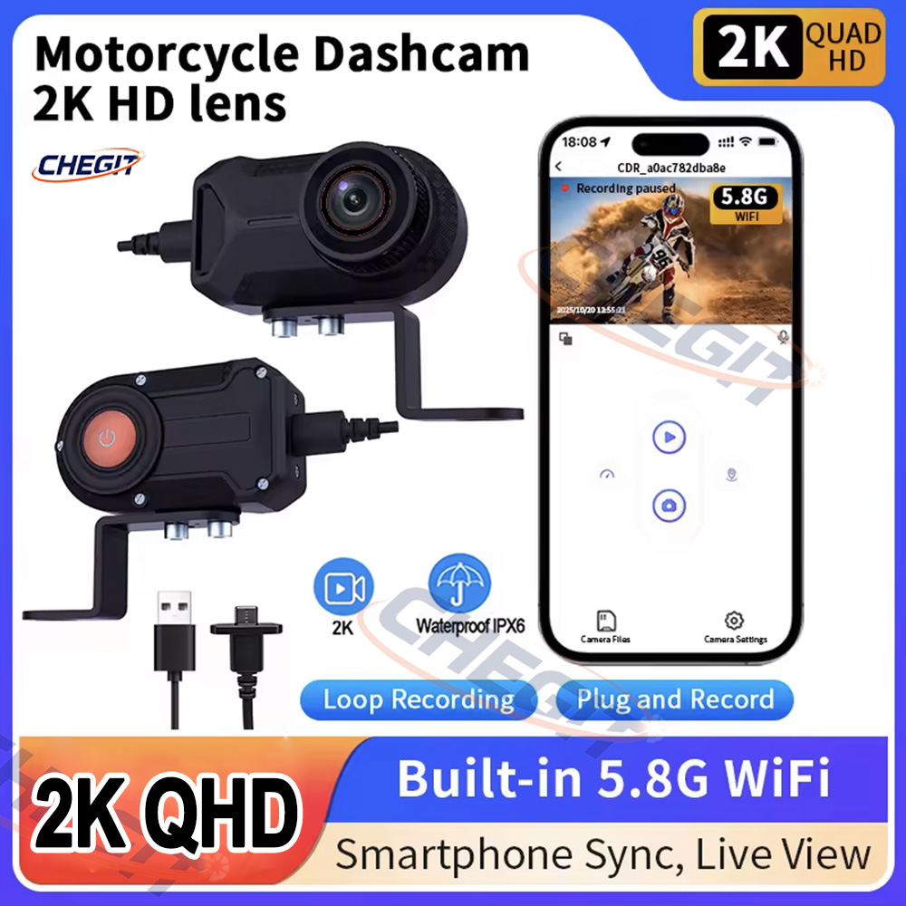 Motorcycle DVR 2K HD WiFi With - огляд і ціна Cycling Loop