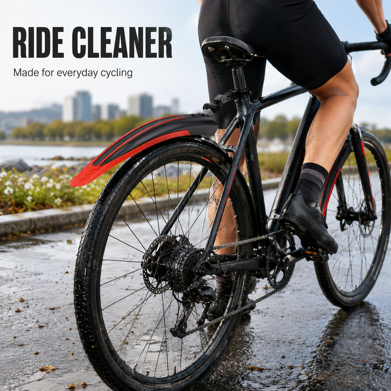 PINMOAP 2PCS Bicycle Mudguard  - огляд і ціна Cycling Commute In Rain