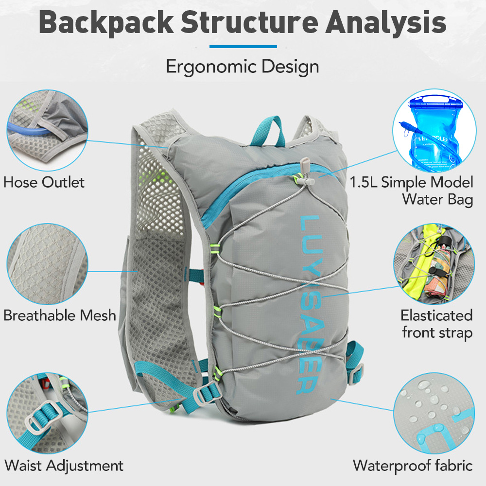 5L Ultra-light Hydration Vest  - огляд і ціна Cycling Commuter Backpack Waterproof