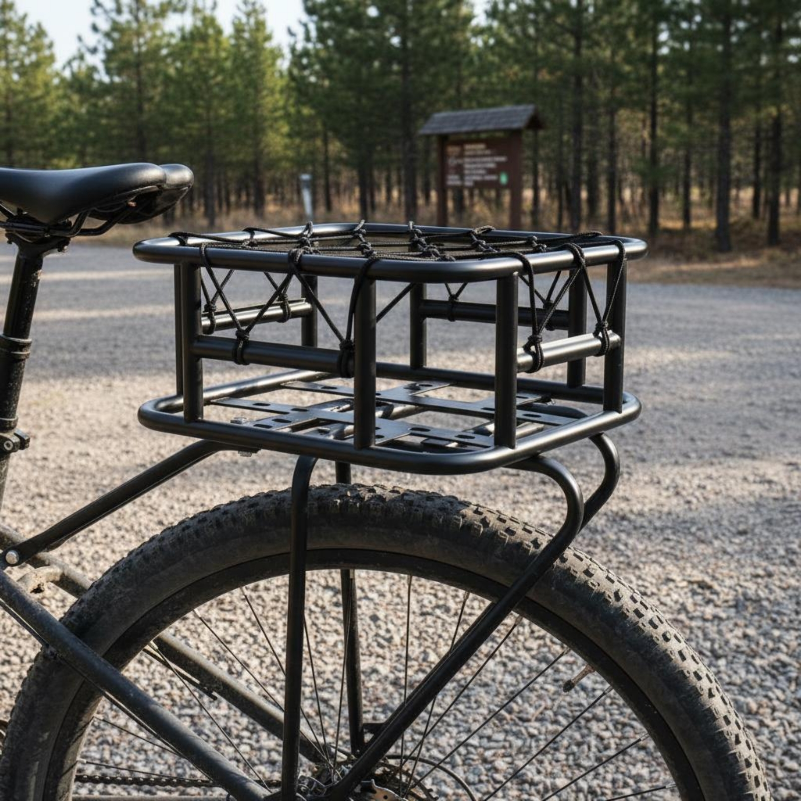 Mountain Bike Rear Basket Rust - огляд і ціна Cycling Commuter