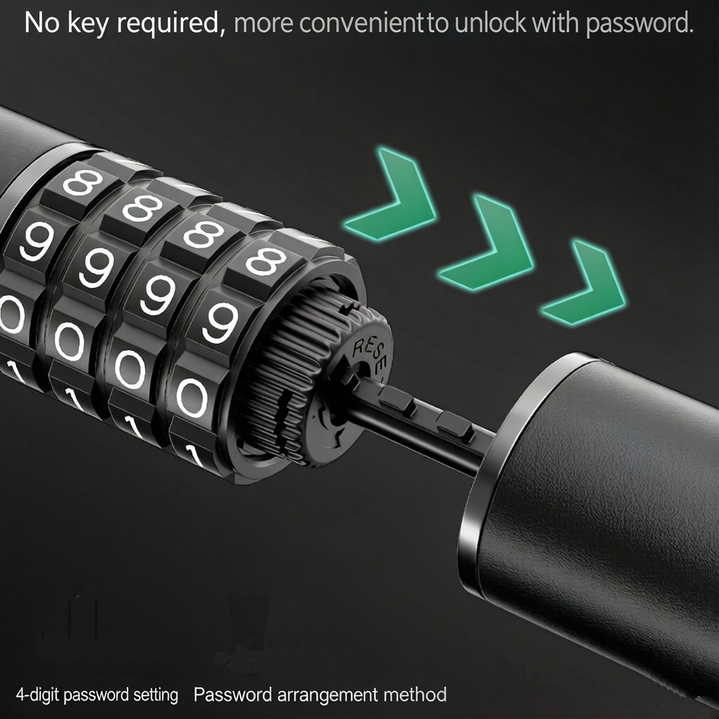 Steel Cable Helmet Lock for Bi - огляд і ціна Chain Lock Combination