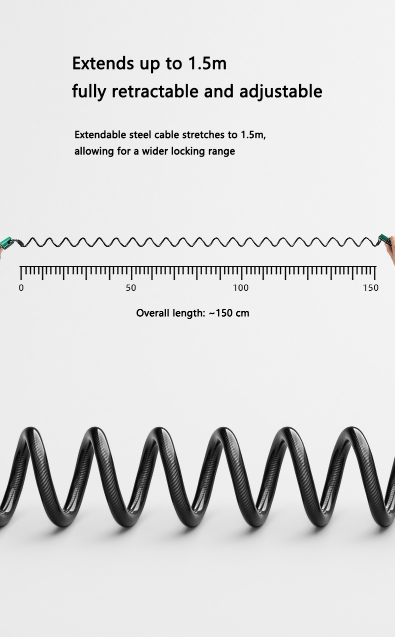 Steel Cable Helmet Lock for Bi - огляд і ціна Chain Lock Combination