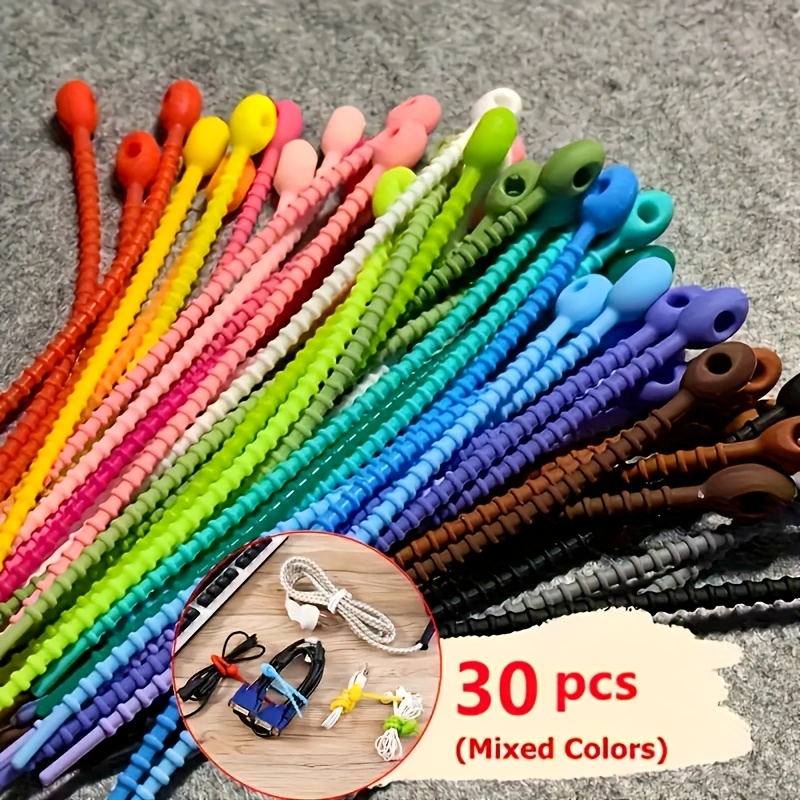 Silicone Cable Ties, 30PCS Reu - огляд і ціна Cable Lock Flexible