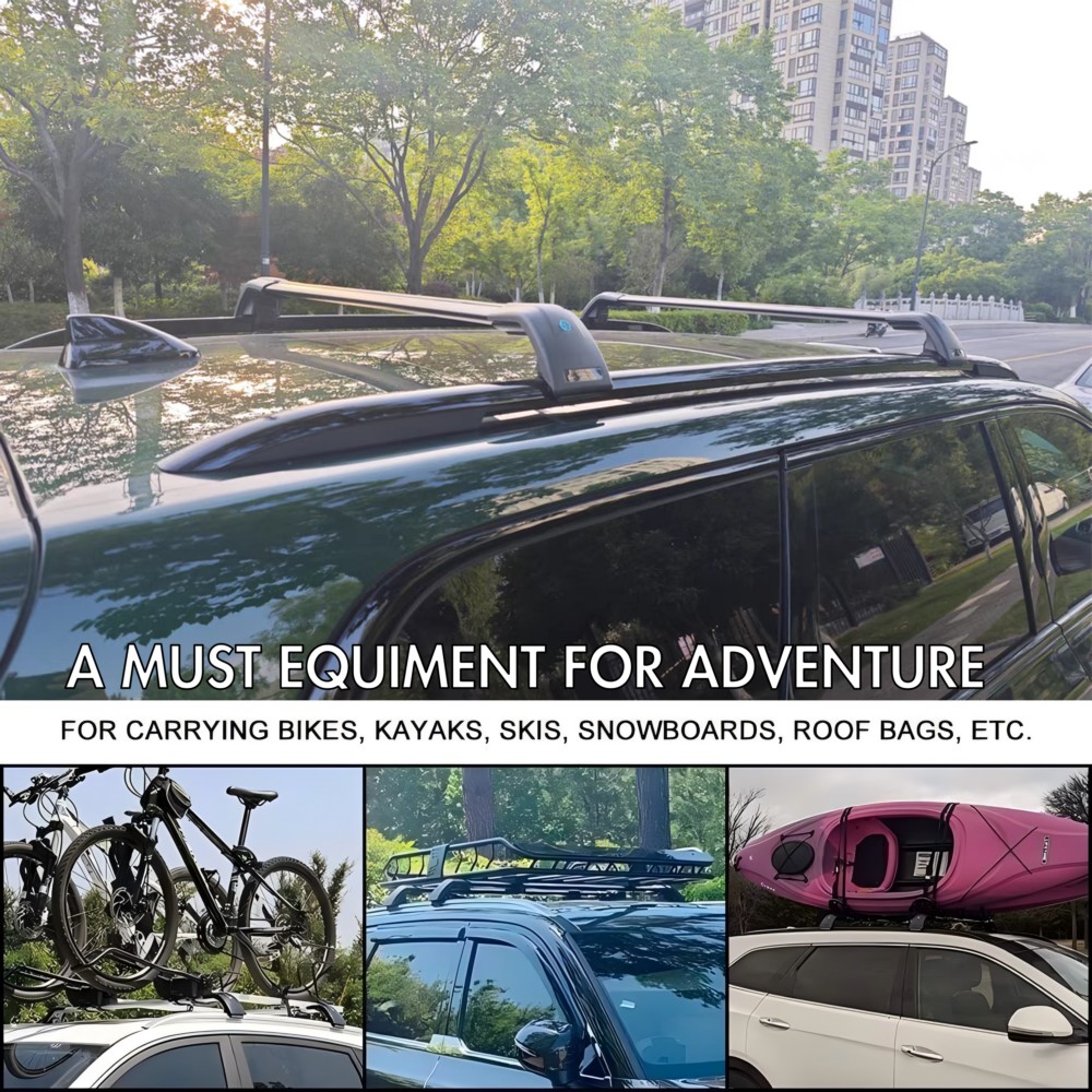 2Pcs Cross Bar Ajustable Fits  - огляд і ціна Cargo Rack Aluminum