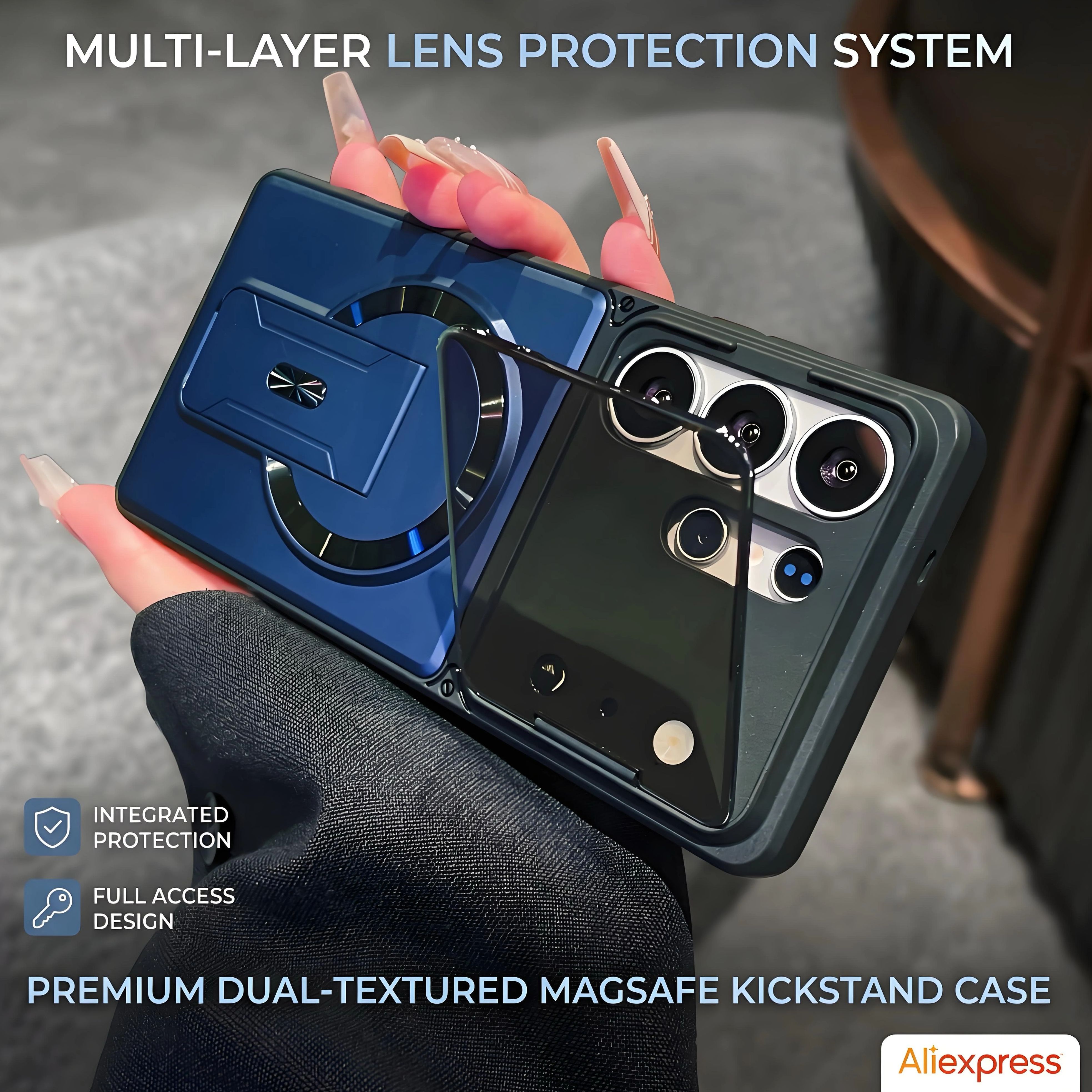 Luxury Invisible Mirror Protec - огляд і ціна Kickstand Adjustable