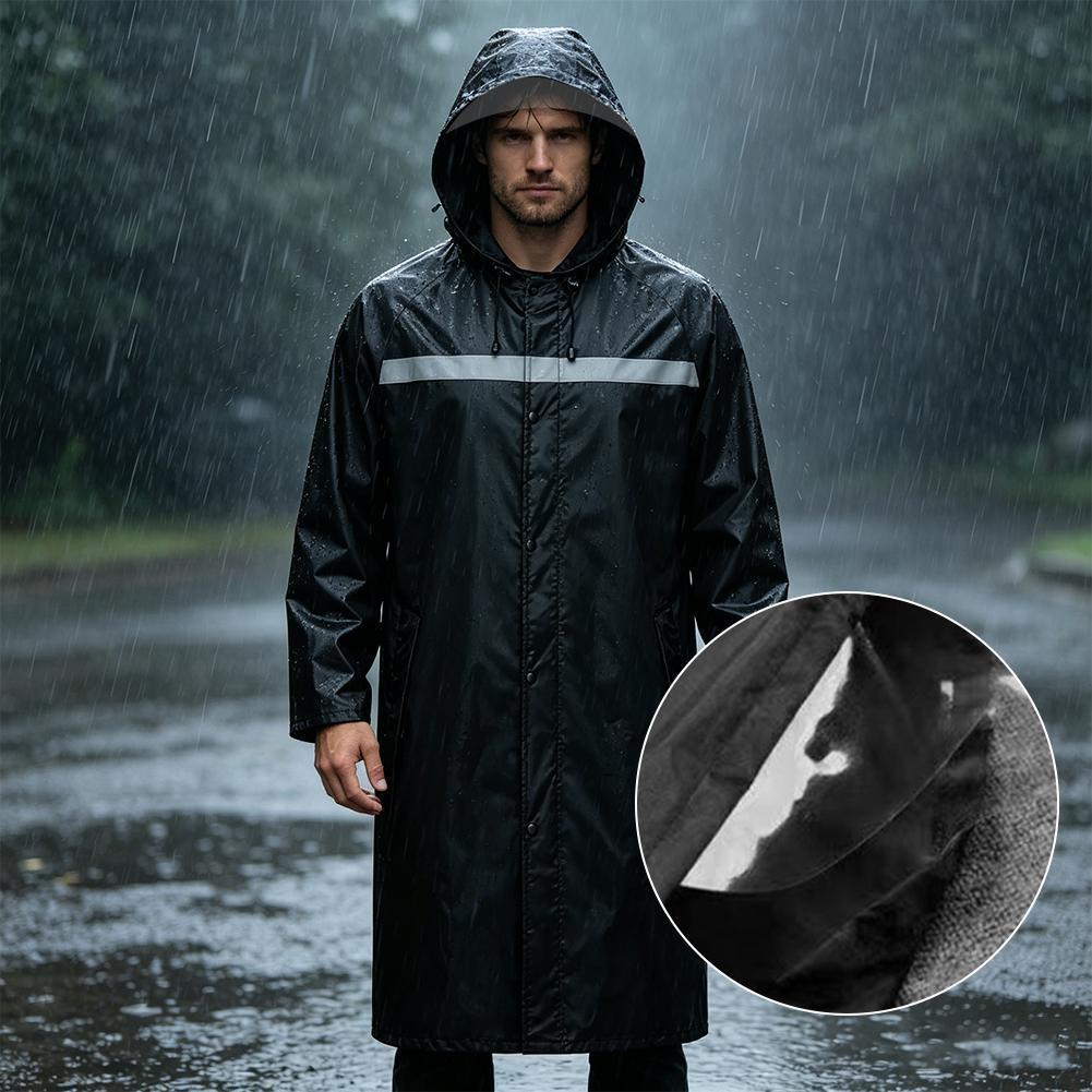 Unisex Full-Body Raincoat with - огляд і ціна Cycling Commute In Rain