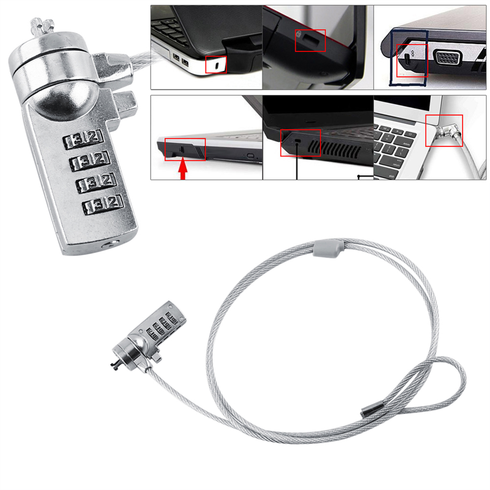 Laptop Theft Deterrent Laptop  - огляд і ціна Chain Lock Combination