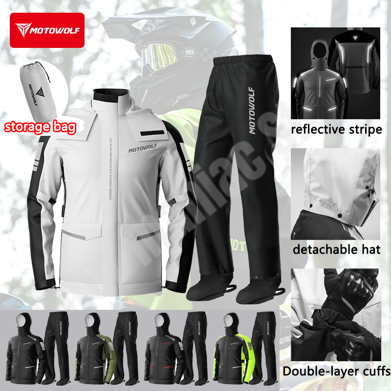 Motorcycle Reflective Raincoat - огляд і ціна Cycling Commute In Rain