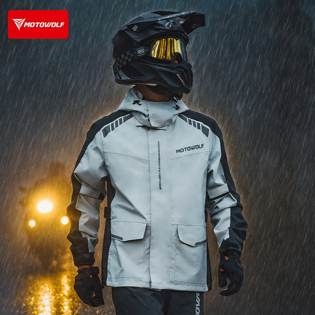 Motorcycle Reflective Raincoat - огляд і ціна Cycling Commute In Rain