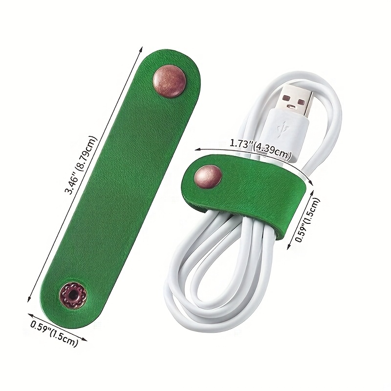 2/5/10pcs random color PU Leat - огляд і ціна Cable Lock Flexible