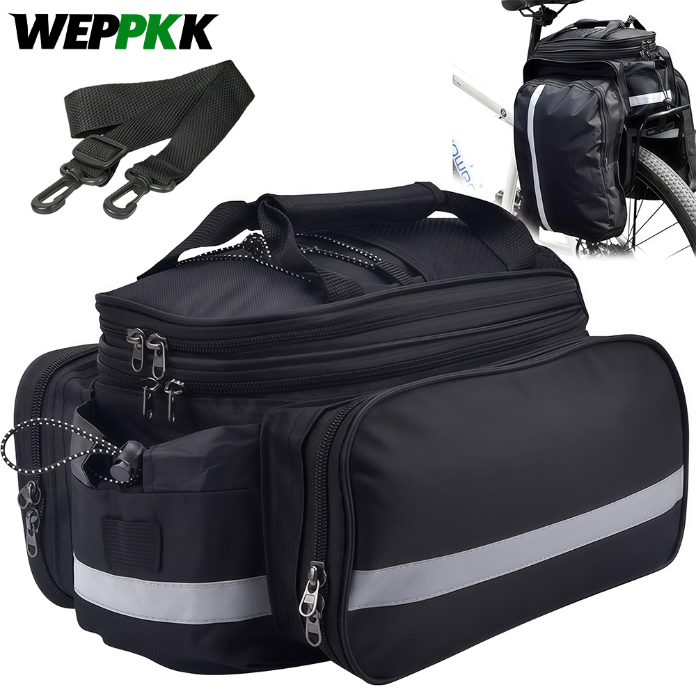 Bike Rear Rack Bag Bicycle Tru - огляд і ціна Cycling Commute In Rain