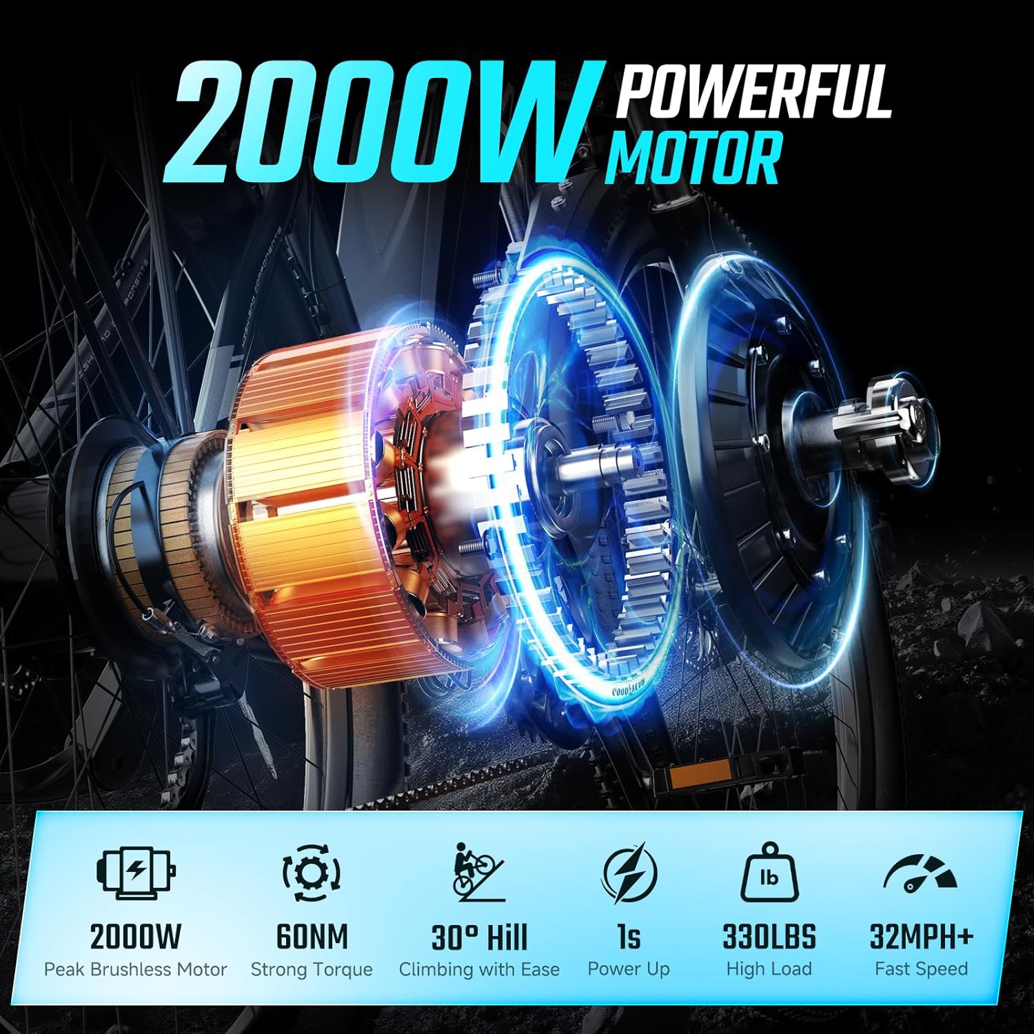 FEANGQS Q8 2000W adult electri - огляд і ціна Cycling Commute Distance