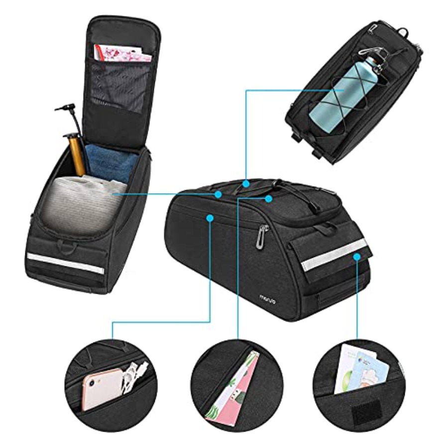 Bike Handlebar Bag, Bicycle Fr - огляд і ціна Panniers Waterproof Rear