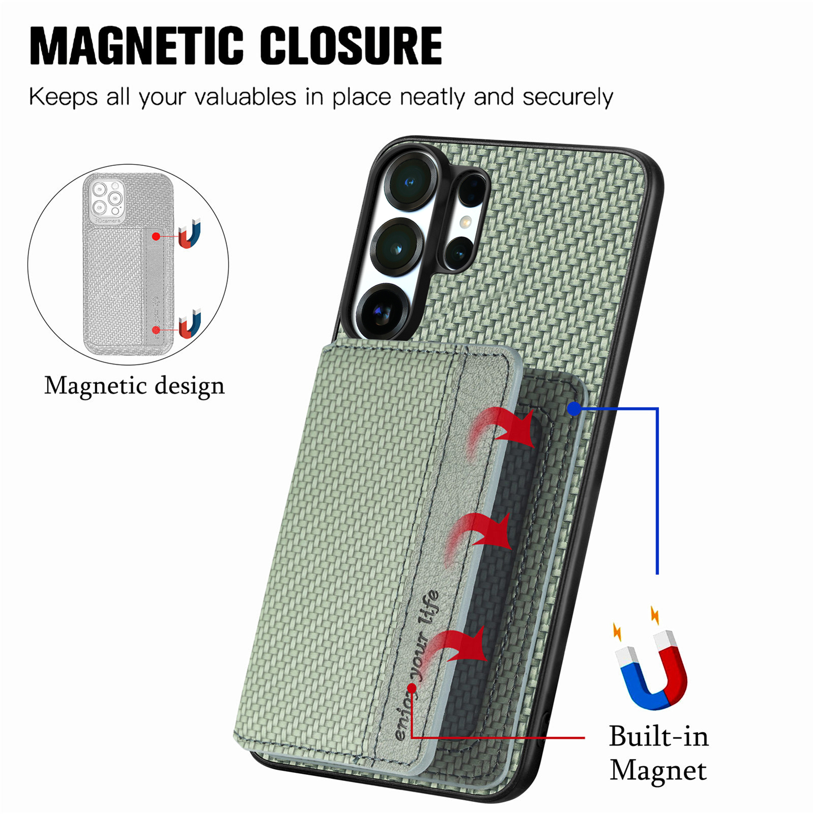 Business Magnetic Carbon Fibre - огляд і ціна Kickstand Adjustable