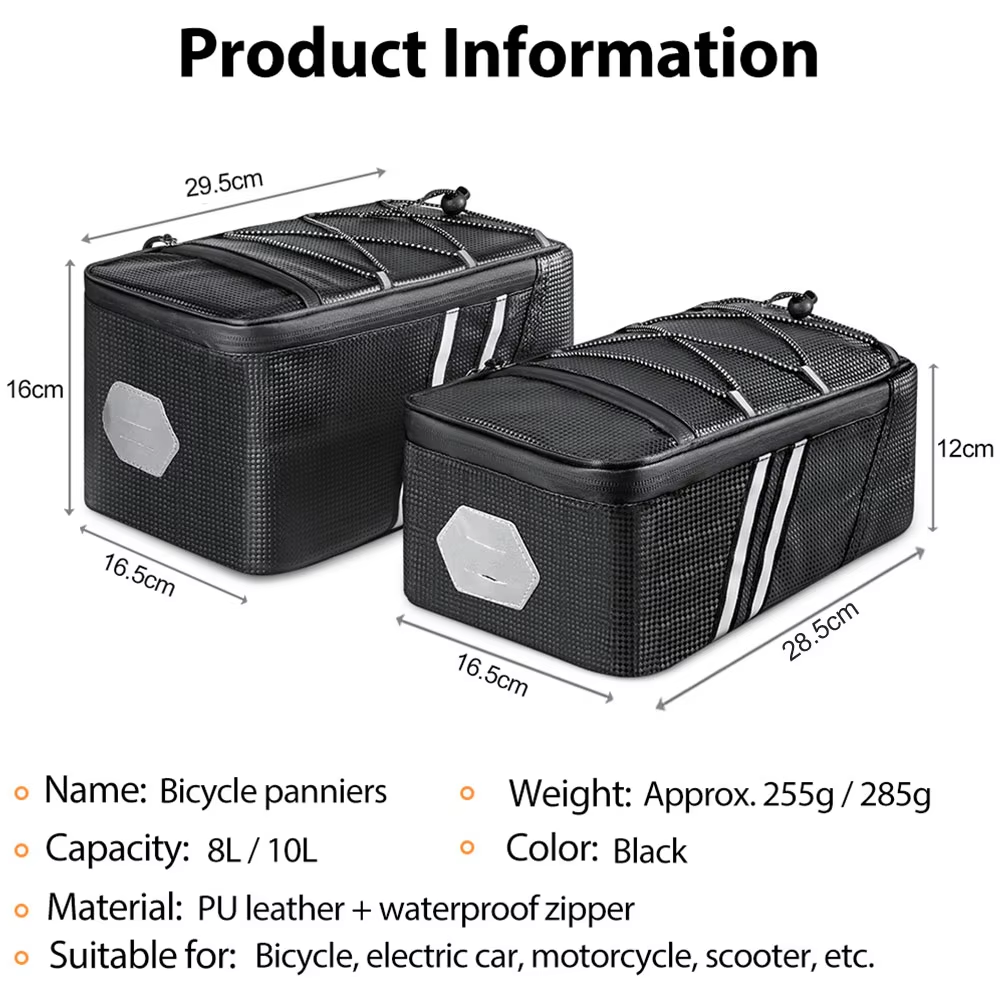 NEWBOLER 8L/10L Bicycle Rear S - огляд і ціна Panniers Waterproof Rear
