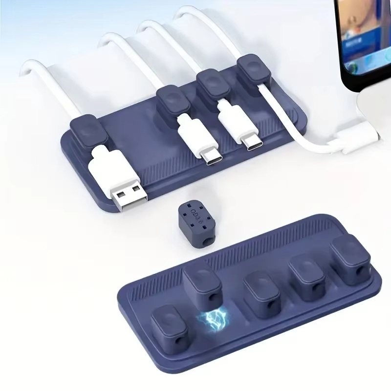 Self-adhesive Silicone Magneti - огляд і ціна Cable Lock Flexible
