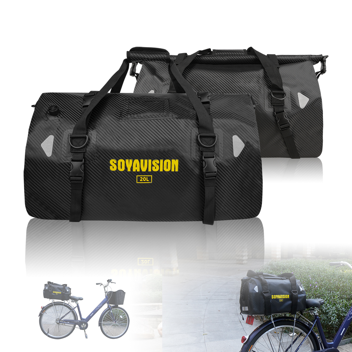 Cycling Bicycle Bike Rear Seat - огляд і ціна Panniers Waterproof Rear
