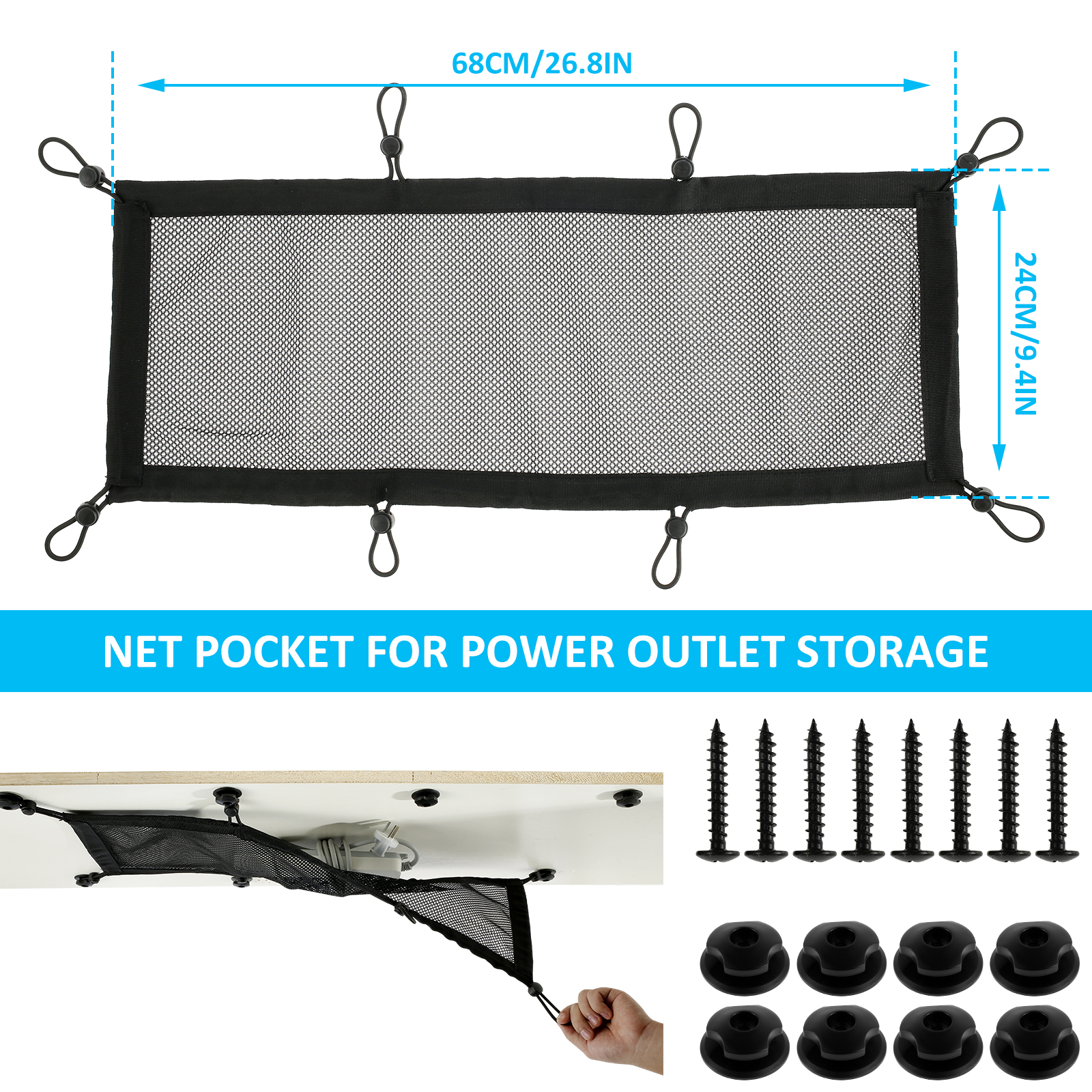 Cable Management Net Large Cap - огляд і ціна Cable Lock Flexible