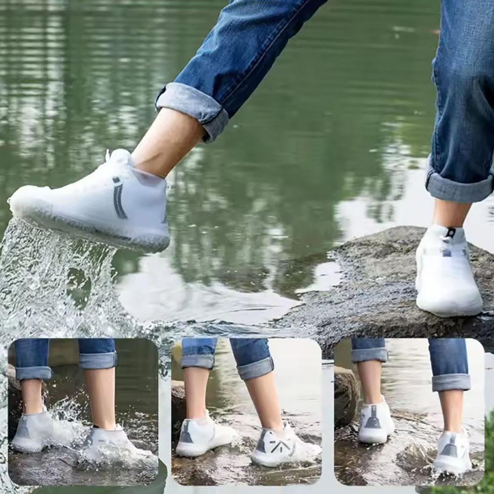 1 Pair Reusable Rubber Rain Bo - огляд і ціна Cycling Commute Shoes