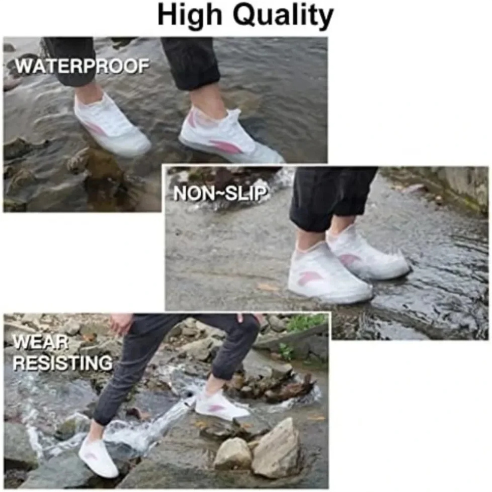 1 Pair Reusable Rubber Rain Bo - огляд і ціна Cycling Commute Shoes