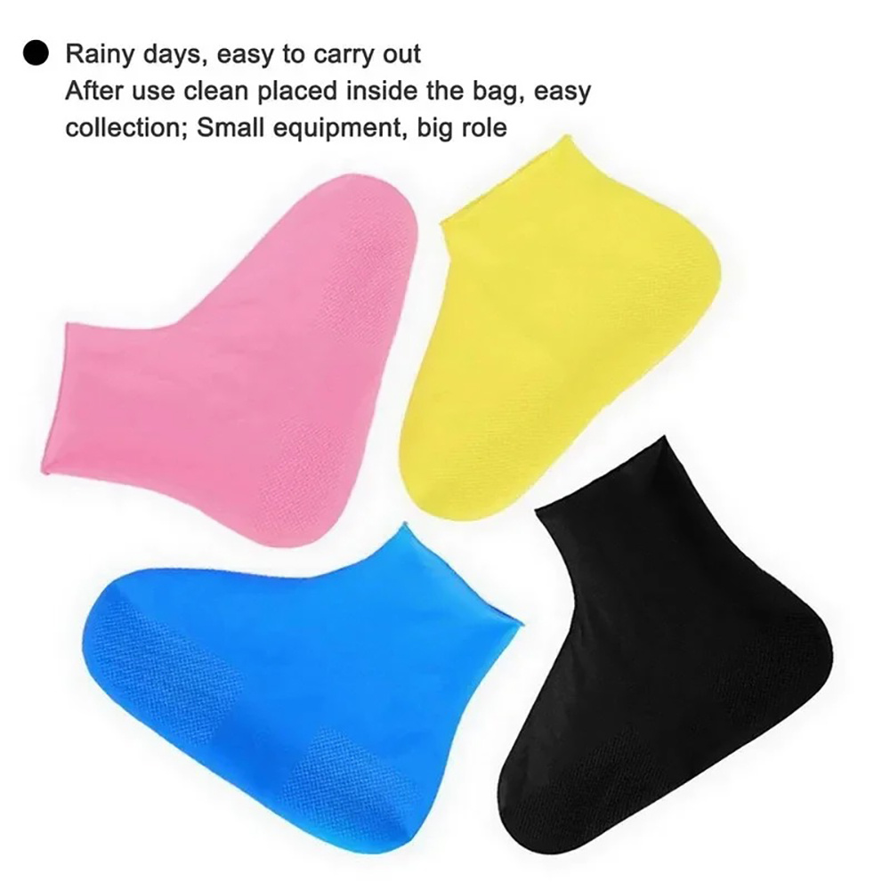 1 Pair Reusable Rubber Rain Bo - огляд і ціна Cycling Commute Shoes