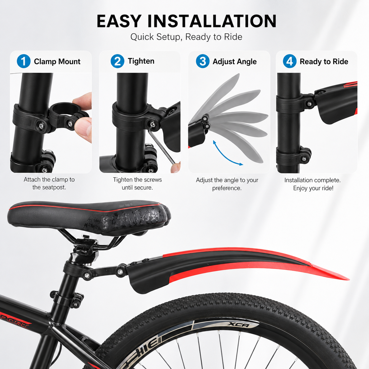 PINMOAP Mtb Road Bike Fender B - огляд і ціна Cycling Commute In Rain