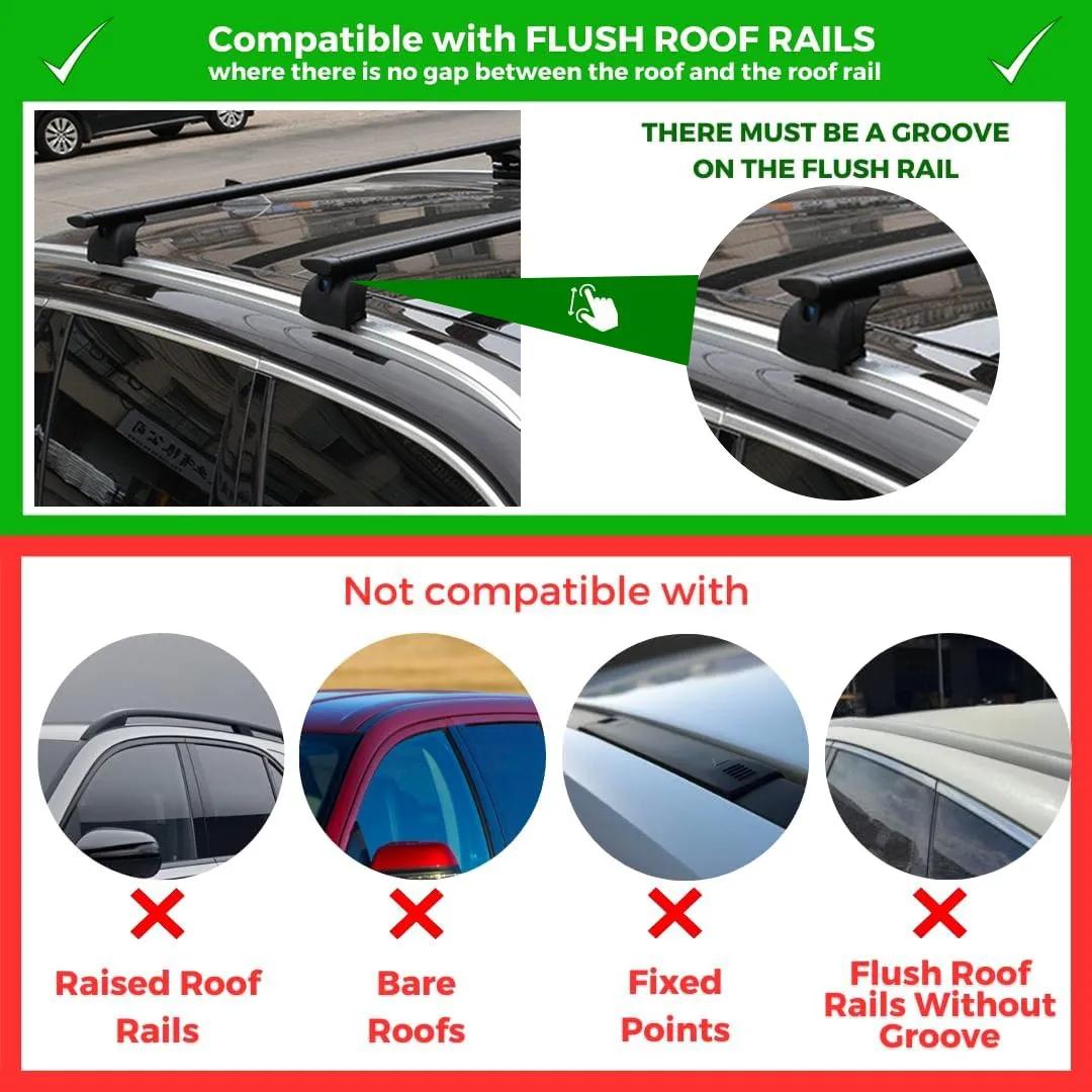 2PCS Aluminum Ajustable Crossb - огляд і ціна Cargo Rack Aluminum