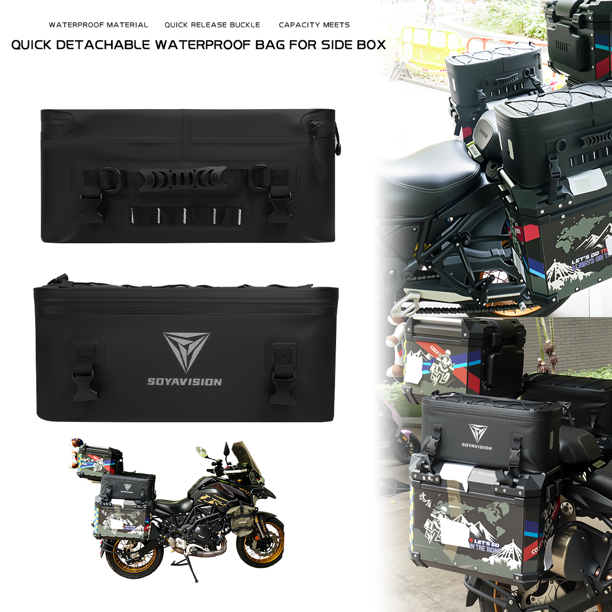 Motorcycle Case Box Bag Waterp - огляд і ціна Panniers Waterproof Rear