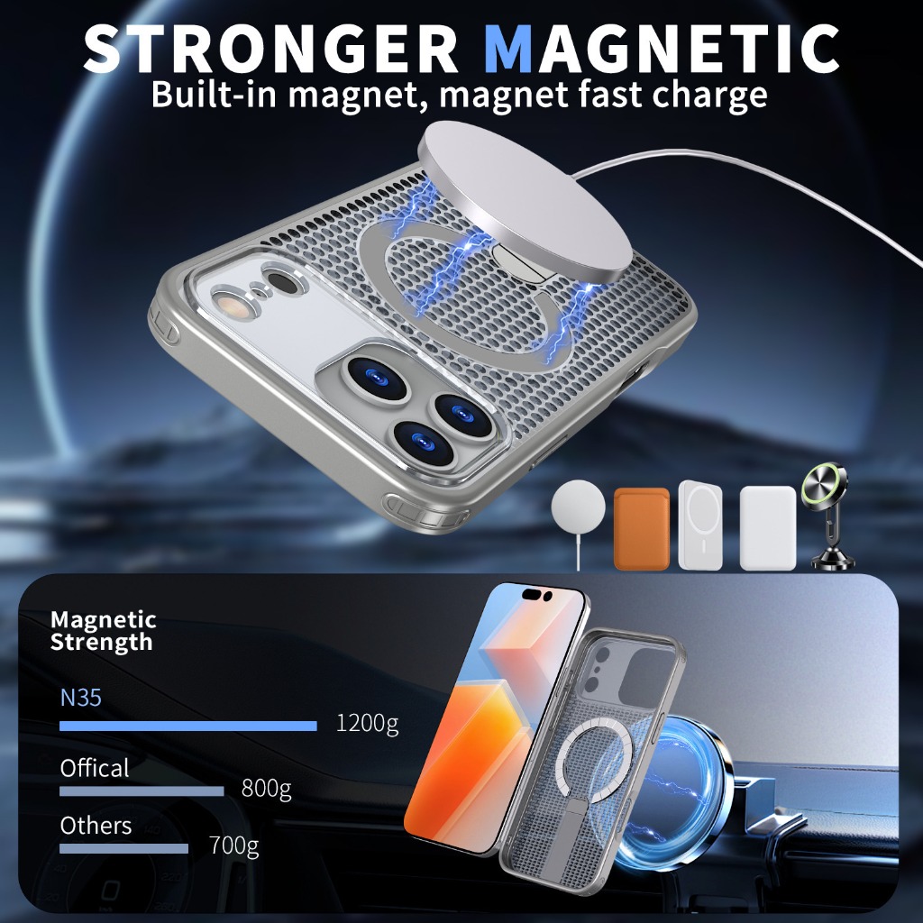 For Magsafe Magnetic Heat Diss - огляд і ціна Kickstand Adjustable