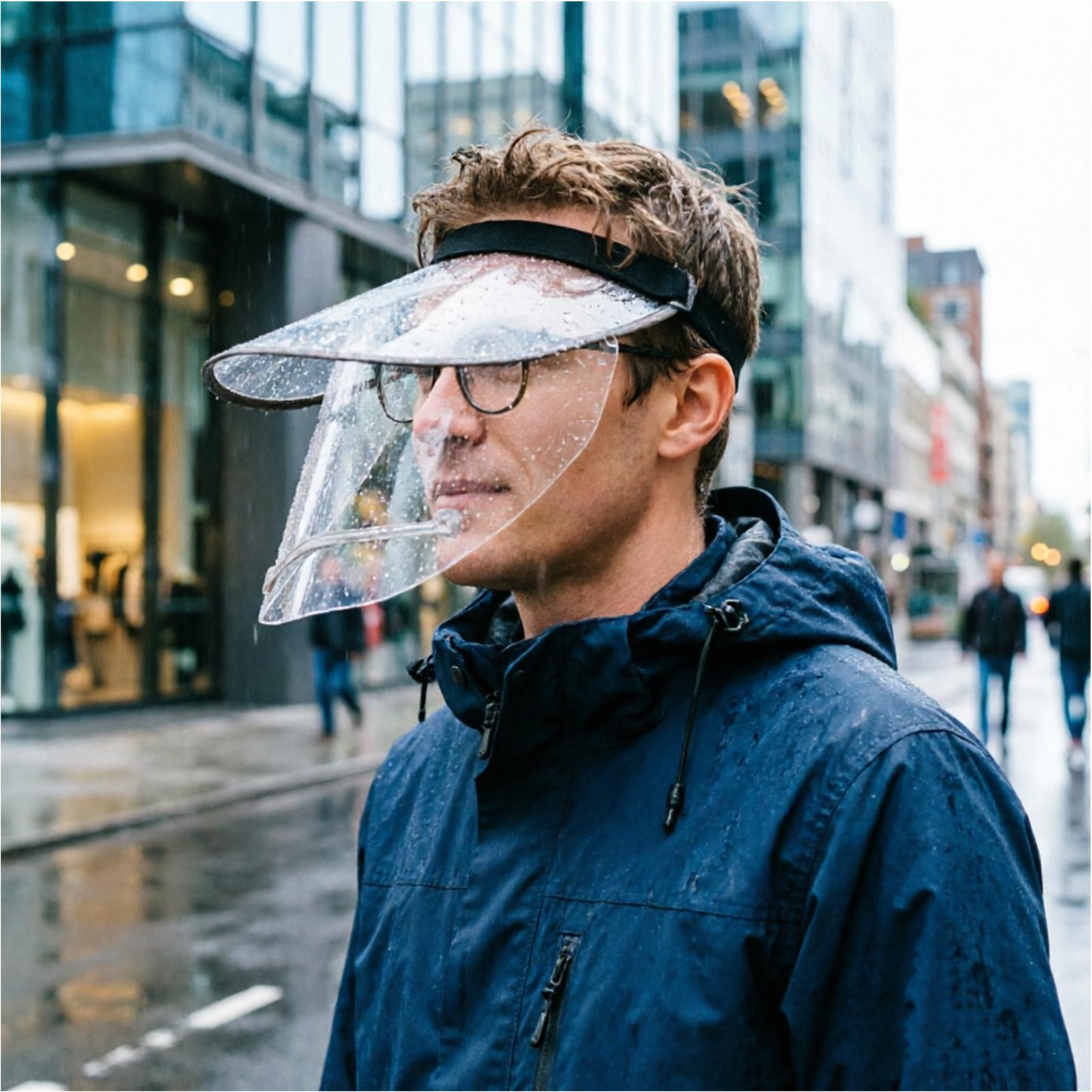 Rain Face Cover With Elastic H - огляд і ціна Cycling Commute In Rain