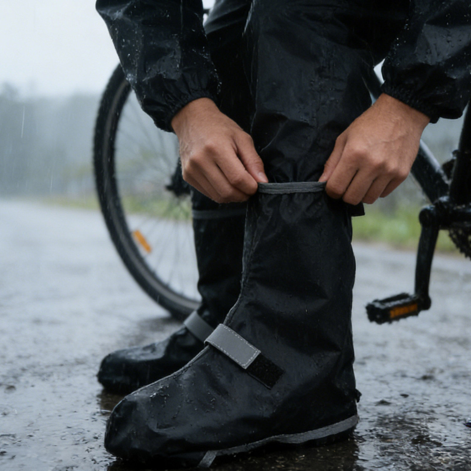 1Pair Waterproof Shoe Covers R - огляд і ціна Cycling Commute Shoes