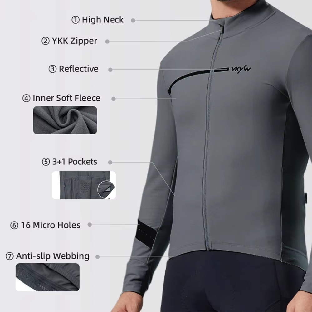 YKYWBIKE Men's Winter Cycling  - огляд і ціна Cycling Commuter Jacket
